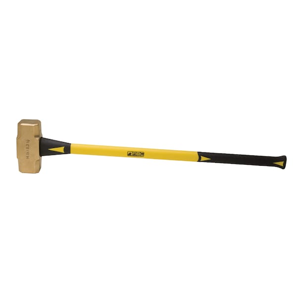 14 lb. Brass Hammer with 33" Fiberglass Handle